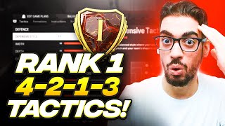 THE BEST RANK 1 META 4213 FORMATION amp CUSTOM TACTICS FOR EAFC 24 ULTIMATE TEAM [upl. by Aeirdna]