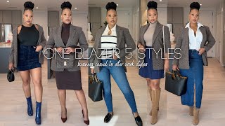 Upgrade Your Fall Style with MANGO Blazers  Capsule Wardrobe Essentials  Mango Clothing Haul 2023 [upl. by Anitteb]