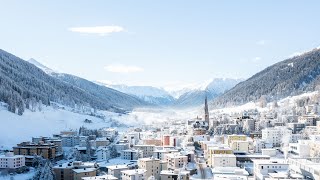 Panorama Davos Klosters Winter  Cineflex [upl. by Nerahs]