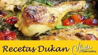 Adelgazar Pollo a la Provenzal Dieta Dukan Crucero  Diet Provenzal Roast Chicken [upl. by Ahsen]