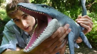 Catching A River Monster  Mattel Mosasaur Unboxing [upl. by Ecyla]