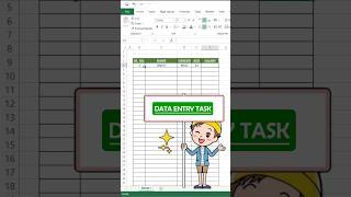 Data Entry Trick in Excel  ytshorts exceltips exceltricks excelformula [upl. by Fablan]