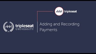 Adding and Recording Payments Level 2  TSU [upl. by Ainelec]