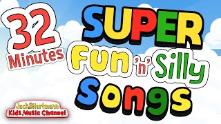 32 MINUTES of Super FUN n SILLY Songs  Jack Hartmann [upl. by Davenport]