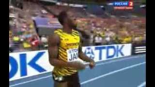 4x100 metres relay men final Moscow 2013  Финал эстафеты мужчины 2013 Москва [upl. by Adelina]