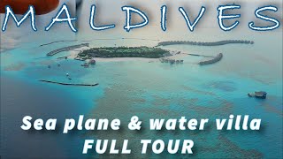 Seaplane landing in rough water  Maldives [upl. by Estren]