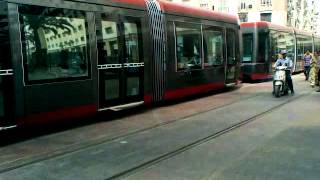 Premiers essais du Tramway à Casablanca 1 [upl. by Jaco]