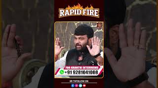 Chikoti Praveen Rapidfire Question With Journalist Kranthi  KRTV [upl. by Cati297]