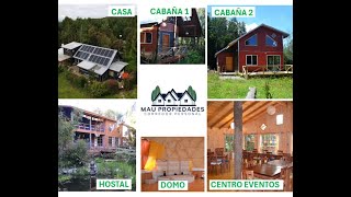 VENTA Casa 2 Cabañas Hostal Domo CEventos  FOR SALE Resort close to Patagonia Puerto Montt [upl. by Cathey]