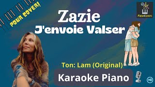 Karaoké piano  Jenvoie Valser Zazie  Instrumental avec paroles [upl. by Kennett]