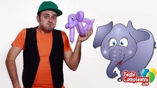 Elefante Palloncino  Sculture con Palloncini  Tutorial 35  Feste Compleanni [upl. by Jennica]