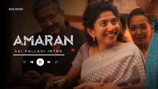 Sai Pallavi Intro BGM 🥰  AMARAN Movie  Sivakarthikeyan Sai Pallavi Kamal Haasan [upl. by Boccaj924]