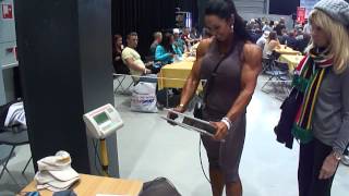 Nordic Fitness Expo Lahti Finland Nicole Acker 1FBB Figure PRO [upl. by Hpesoy]