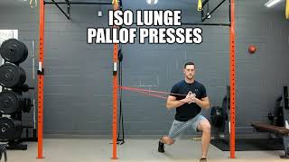 Iso Lunge Pallof Press [upl. by Ariahs]