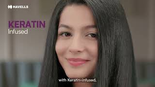 Havells Hair Straightening Keratin Brush I Take Charge of Your Look [upl. by Varien]