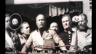 Forlì Il Duce assiste allinaugurazione del monumento ai caduti in guerra ed ai martiri della [upl. by Regor]