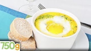 Recette des Oeufs cocotte aux épinards  750g [upl. by Gnuhc]