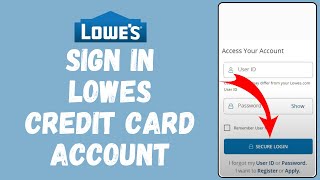 How to Login Lowes Credit Card Account 2024 [upl. by Alitha]