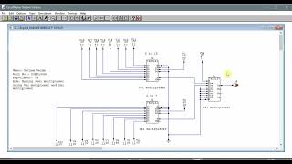 Making a 16x1 multiplexer using two 8x1 multiplexers and a 2x1 multiplexer  Circuit Maker [upl. by Sihtam788]