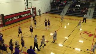 Clarinda vs DenisonSchleswig Varsity Womens Basketball [upl. by Aker]