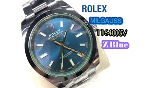 ROLEX Milgauss Z Blue หายาก สุดๆ 116400GV [upl. by Eelame664]