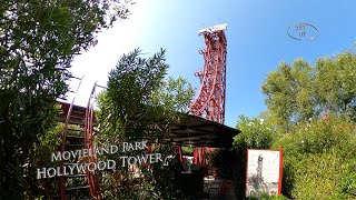 Movieland Park Hollywood Tower 360° VR POV Onride [upl. by Leontine]