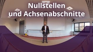 Nullstellen und Achsenabschnitte  VR 8K 360° [upl. by Abrahams]