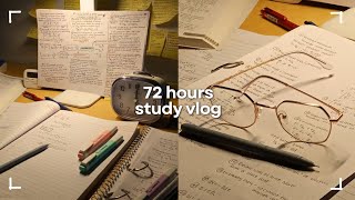 72 HOURS study vlog  studying for exams notetaking amp a productive week [upl. by Alesi]