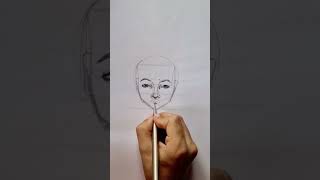 Dessiné un visage face drawing drawing kiddraws facedrawing sketch dessin [upl. by Ynnaf]