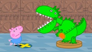 Georges Surprise Dinosaur Birthday Party 🐷 🦕 Peppa Pig [upl. by Dorr]