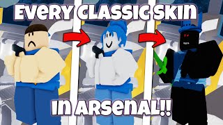 Winning with Every CLASSIC EVENT Skin  ROBLOX ARSENAL [upl. by Winny181]