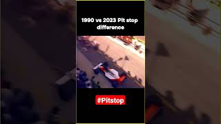 Formula 1 pit stop 1990 vs 2023 f1racing pitstop racing [upl. by Godderd]