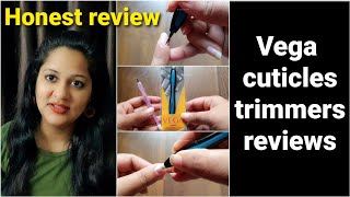 VEGA CUTICLE TRIMMER amp PUSHER review feedback and functioning  How to use cuticle cutters at home [upl. by Antonina]