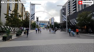 London  4K Walking tour from Wembley Central to Wembley Stadium on the First Day of Autumn 2023 [upl. by Mcdermott437]