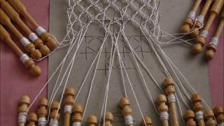 Rose Ground Bobbin Lace Instructions [upl. by Wing]