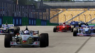 Michael Schumacher and HeinzHarald Frentzen Eat A Berger Assetto Corsa F1 1997 Racing [upl. by Ardnnek]