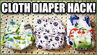 One Size Cloth Diaper  NEWBORN HACK [upl. by Ledairam]