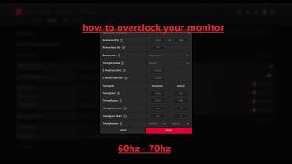 how to overclock your monitor amd 2020 drivers [upl. by Sid]