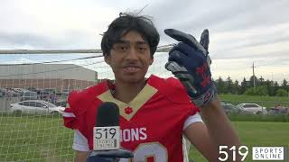 OSFL Football Under 16  Oakville Titans vs Cambridge Lions [upl. by Jacie]