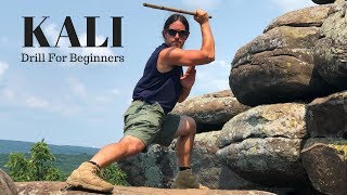 Easiest Single Stick Basics for KALI BEGINNERS  Escrima Stick Fighting [upl. by Reba]