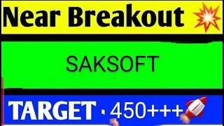 SAKSOFT SHARE LATEST NEWS TODAYSAKSOFT SHARE ANALYSISSAKSOFT SHARE TARGETSAKSOFT SHARE NEWS TODAY [upl. by Bolte839]