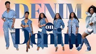 DENIM on DENIM OUTFIT IDEAS  How to Style Denim  KASS STYLZ [upl. by Giles]