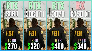 RTX 3060 vs RTX 3060 TI vs RTX 3070 vs RX 6750 XT  Test in 15 Games [upl. by Dahlstrom]