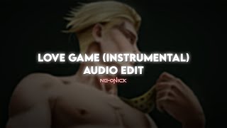 Love Game Instrumental  Lady Gaga  Audio Edit [upl. by Aisatsana]