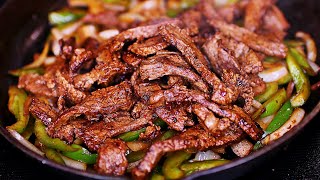 Easiest Steak Fajitas Recipe  So Good How to make Steak Fajitas [upl. by Nauquf481]