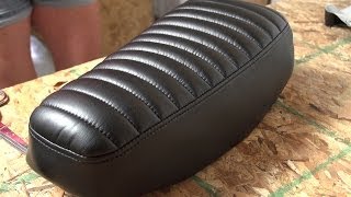 How to Make a Pleated Seat Cover for a Motorcycle [upl. by Horwath]