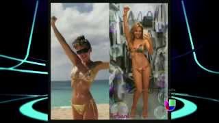 Thalia presume cuerpazo en diminuto bikini El Gordo Y La Flaca [upl. by Normie]