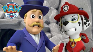 PAW Patrol save Mayor Humdinger from the side of a cliff  PAW Patrol Episode  Cartoons for Kids [upl. by Yenor]