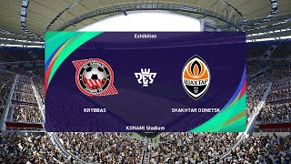 FC Kryvbas Kryvyi Rih vs Shakhtar Donetsk 12032023 Ukrainian Premier League PES 2021 [upl. by Kironde]