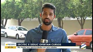 Entrada ao vivo Secitec oferece cursos técnicos para estudantes [upl. by Lekar]